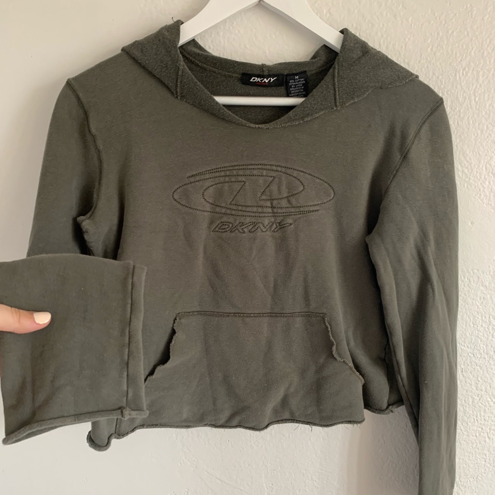 vintage DKNY crop hoodie